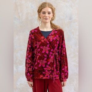 NWT Gudrun Sjoden Cornus Velour Cardigan Sz M